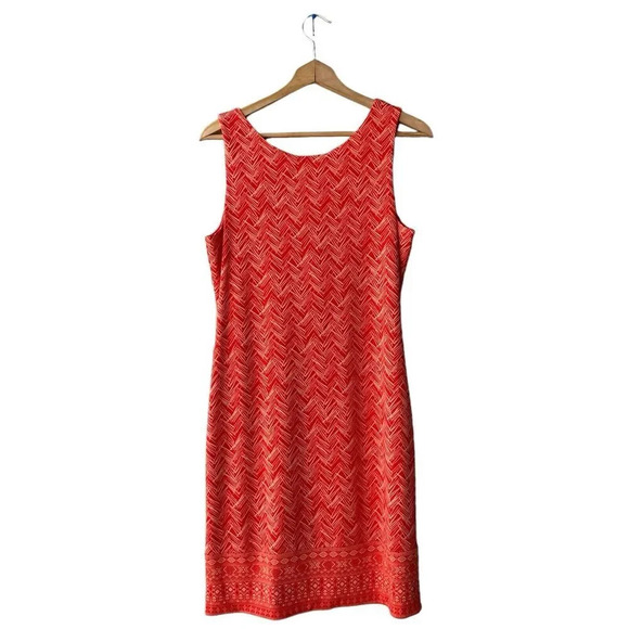 MAGNOLIA GRACE Dress Women’s M Perissa Reversible Knit Sleeveless Corral NEW - Picture 2 of 3
